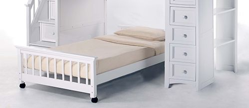 Hillsdale Furniture Schoolhouse White Twin Loft with Full Bed-1