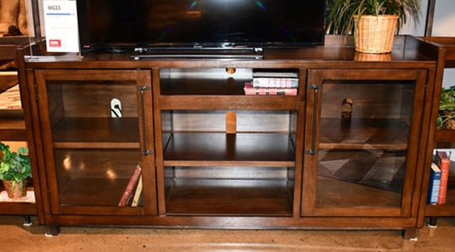 Signature Design by Ashley® Starmore Brown Extra Large TV Stand with Fireplace Option 7