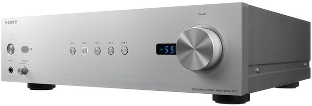 Sony® Hi-Res 2-Channel Silver Stereo Integrated Amplifier. Open Box Item. Full Warranty.  1