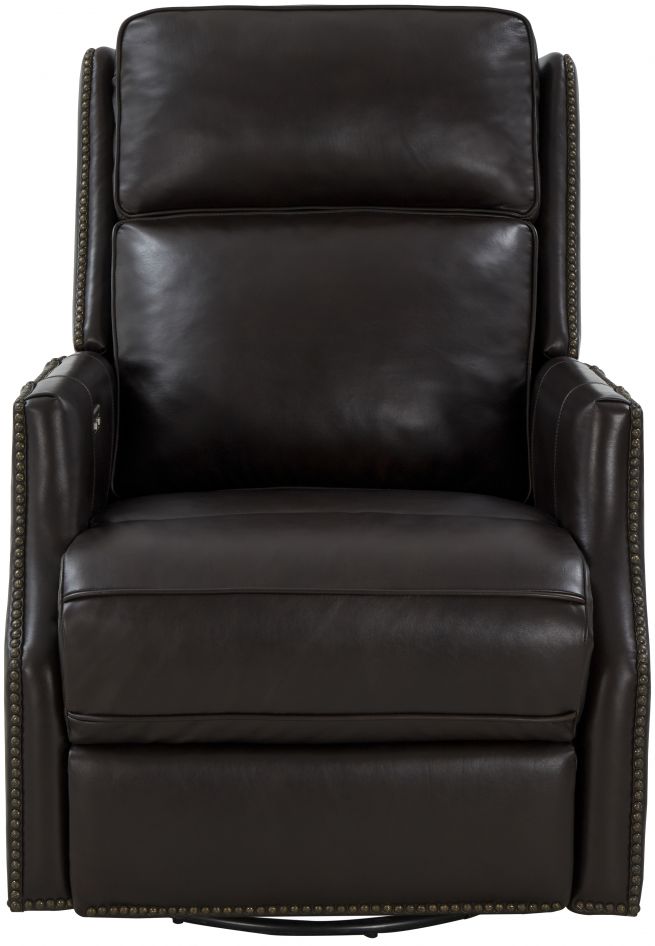 barcalounger leather swivel recliner