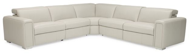 Palliser® Furniture Titan Beige Sectional with Power Headrest 0