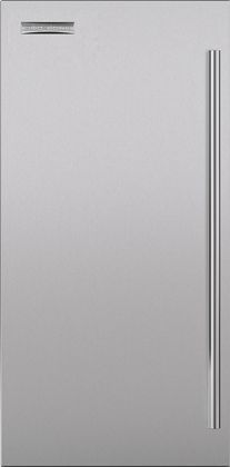 Sub-Zero® 15" Stainless Steel Ice Maker Door Panel with Tubular Handle