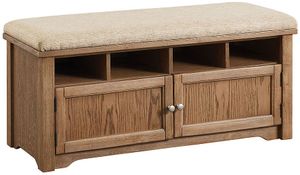 Furniture of America® Gwebdolyn Oak Shoe Bench