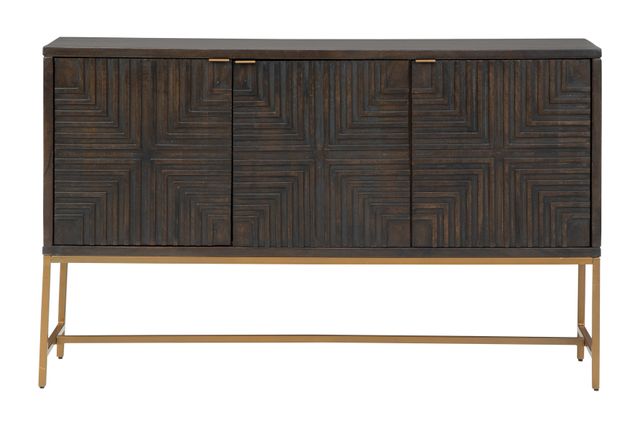 Signature Design by Ashley® Elinmore Brown/Gold Finish Accent Cabinet 0