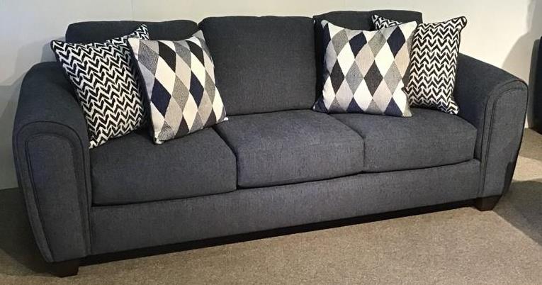 Denim couch store and loveseat