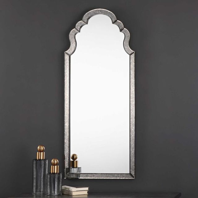Uttermost® by Jim Parsons Lunel Silver Arched Mirror-1