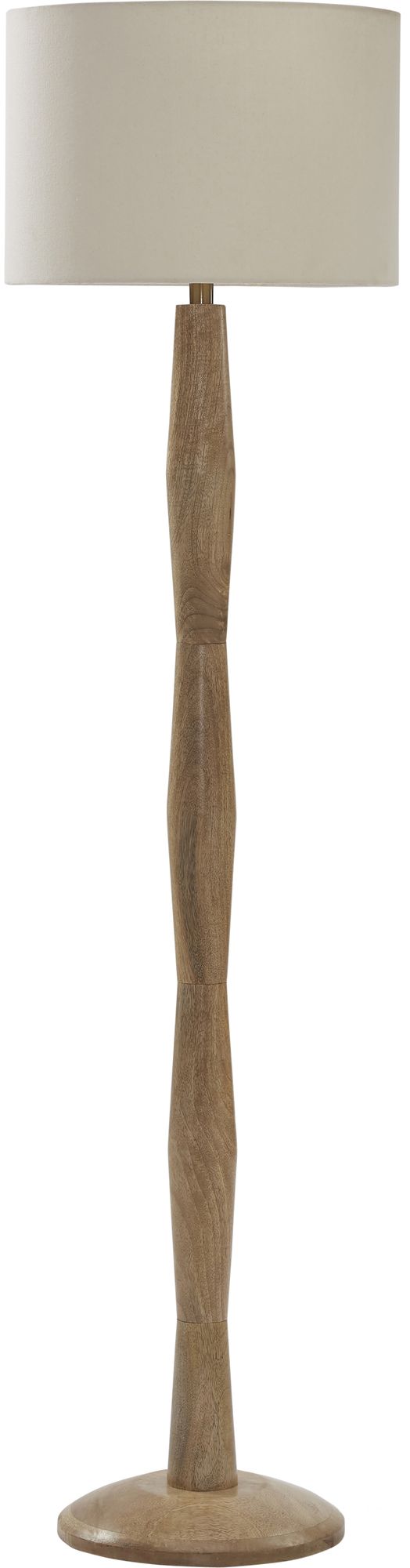 Mango wood clearance floor lamp