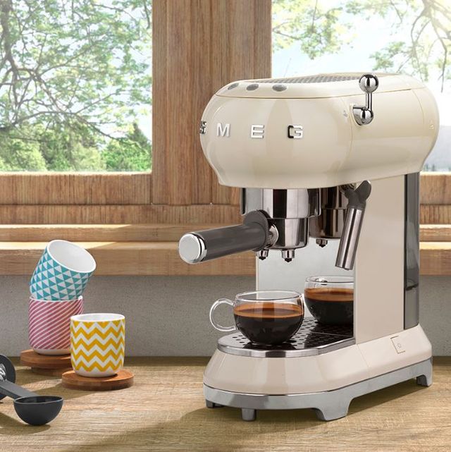 Smeg 50's Retro Style Espresso Coffee Machine-Cream 28