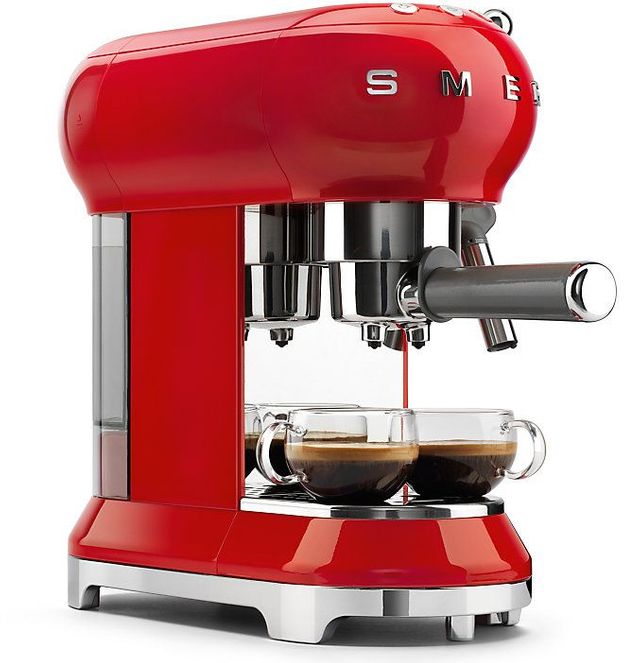 Smeg 50's Retro Style Espresso Coffee Machine-Cream 15