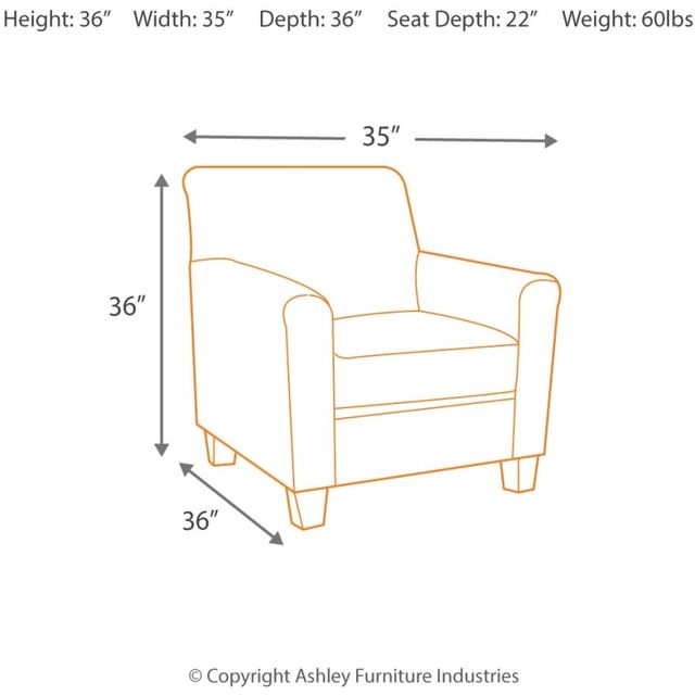 Chaise d'appoint Alenya en tissu beige Signature Design by Ashley® 1