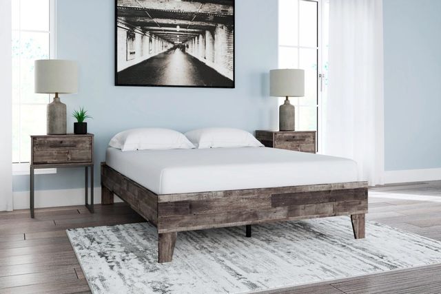 Signature Design by Ashley® Neilsville Multi-Gray Full Platform Bed 7