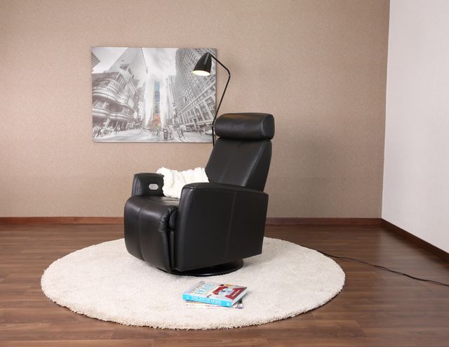 Fjords® Relax Atlantis Anthracite Large Dual Motion Swivel Recliner 3