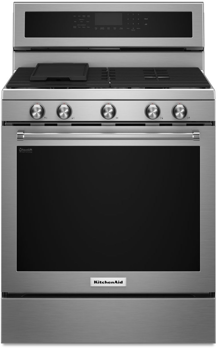 KitchenAid 30 Stainless Steel Free Standing Gas Range Spencer S TV   Ed1dd418 5661 41a3 A2f1 54c2308ca8ce 