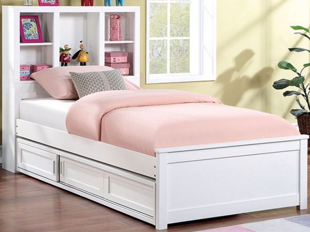 Furniture of America® Marilla White Full Storage Bed | Wood's Furniture