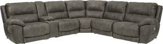 Signature Design by Ashley® Cranedall 6-Piece Quarry Power Reclining Sectional 