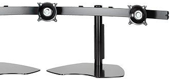 Chief® Black Widescreen Triple Monitor Horizontal Table Stand 1