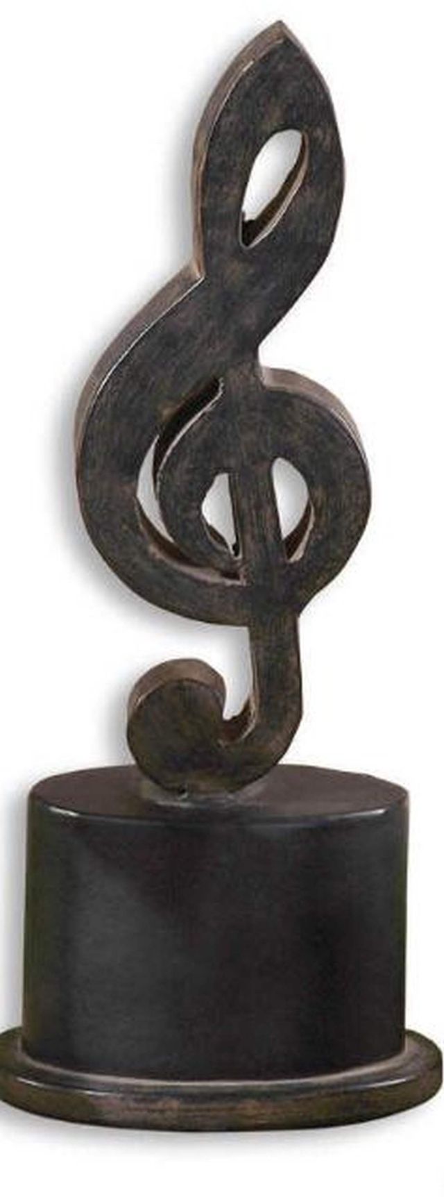 Uttermost® Aged Black Music Notes Sculpture-2