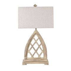 Crestview Collection Weeks Cathedral Window Frame Table Lamp