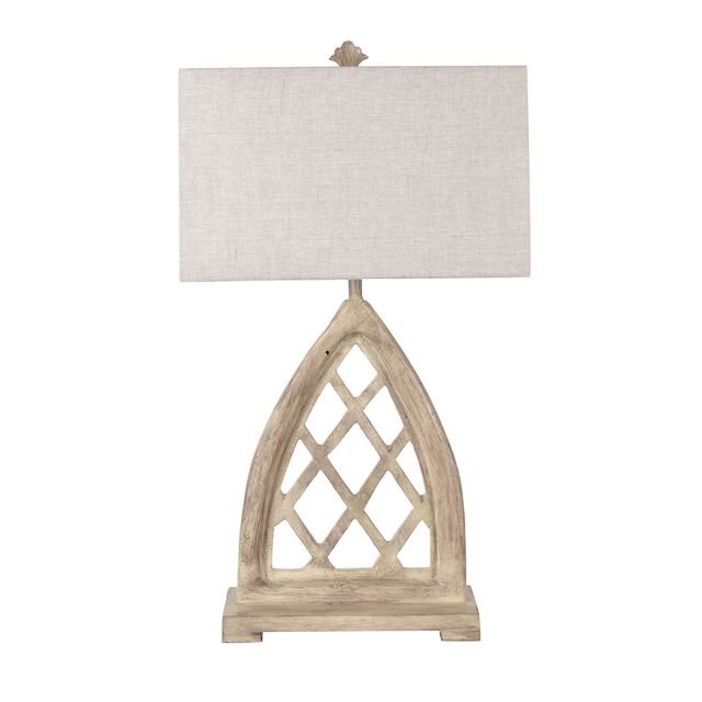 Crestview Collection Weeks Cathedral Window Frame Table Lamp-0