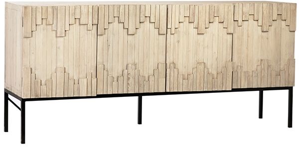 Dovetail Furniture Mabini Grey White Sideboard