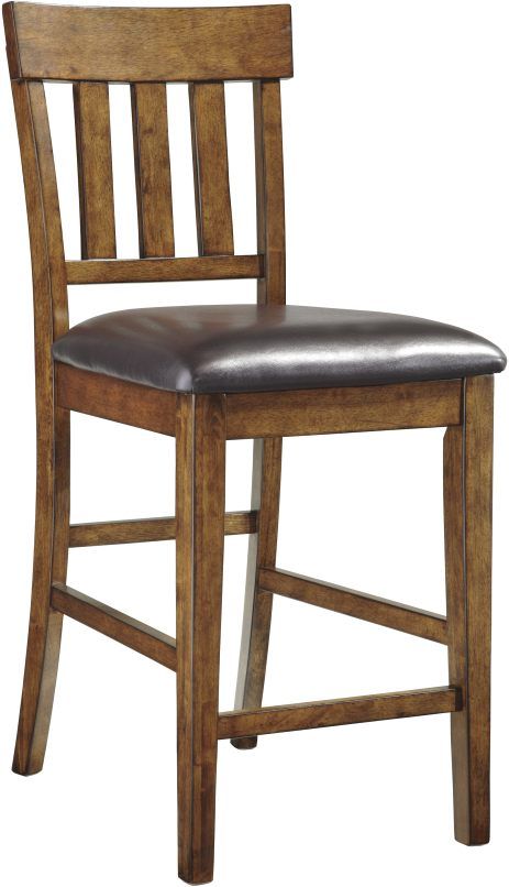 Signature Design by Ashley® Ralene Medium Brown Counter Height Upholstered Barstool - Set of 2-0
