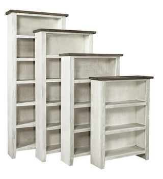Aspenhome® Eastport Drifted White 60" Bookcase with 3 fixed shelves