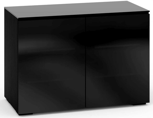Salamander Designs® Oslo 323 AV Cabinet-Black Glass