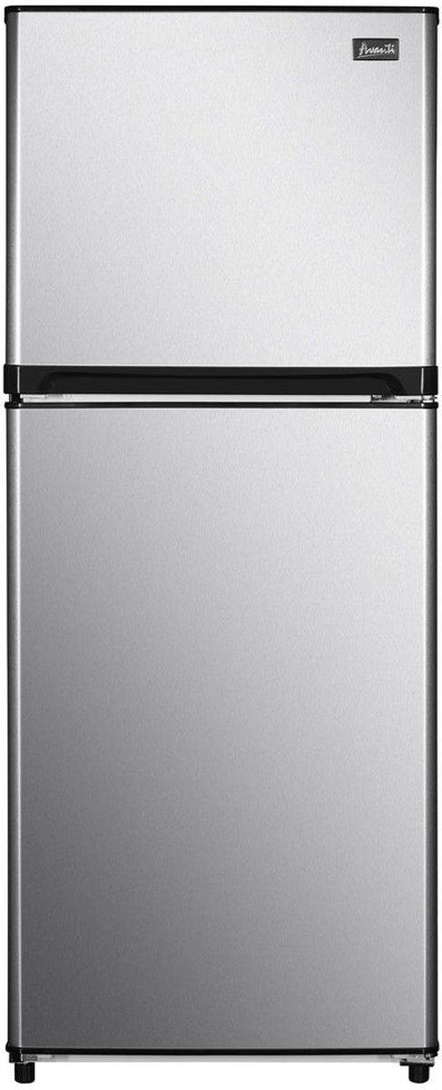 Avanti® 10.0 Cu. Ft. Stainless Steel with Black Cabinet Compact Top Freezer Refrigerator