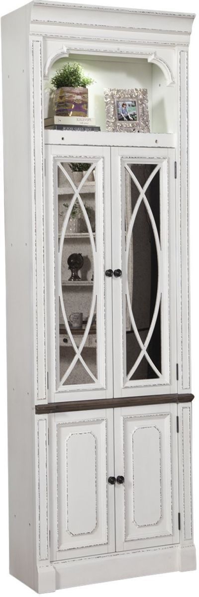 Parker House® Provence Vintage Alabaster 32" Glass Door Cabinet-0