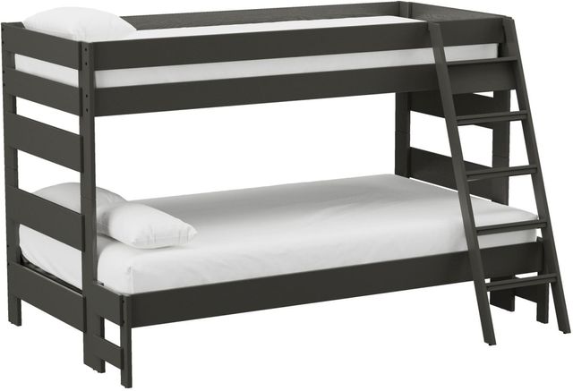 Elements International Cali Kids Gray Youth Twin Bunk Bed | Lacks ...