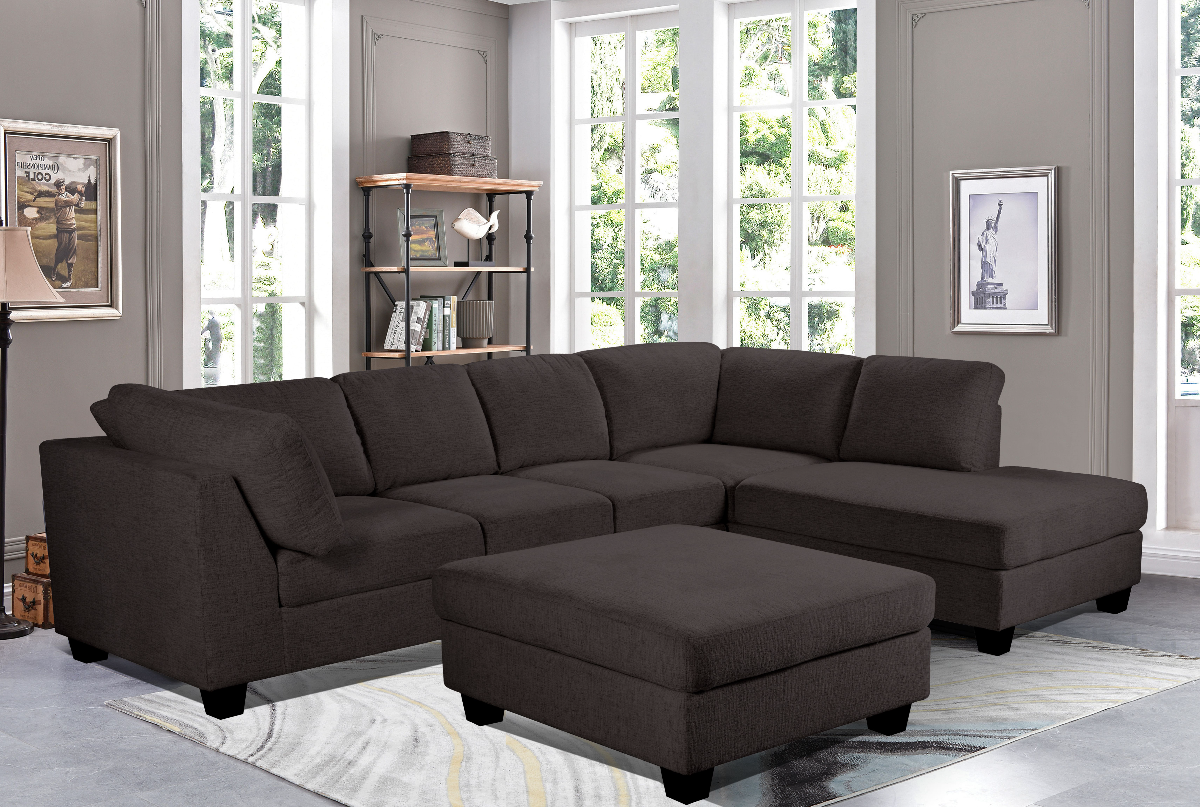 2 Pc Sectional With Right Hand Facing Chaise Dark Grey Kondola S   Ed97a290 811d 4a8e 948a 7c468937fbef 