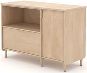 Sauder® Clifford Place® Natural Maple TV Credenza with Storage