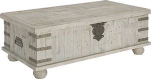 Signature Design by Ashley® Carynhurst White Wash Gray Lift Top Coffee Table