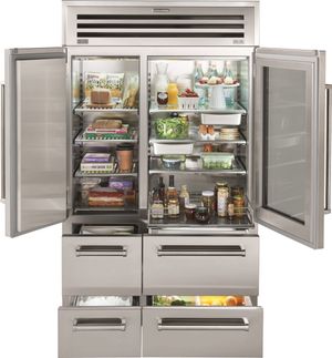 Sub-Zero PRO 30.4 Cu. Ft. Stainless Frame Built In Side-by-Side Refrigerator