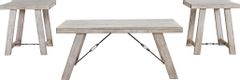 Signature Design by Ashley® Carynhurst 3-Piece Whitewash Occasional Table Set