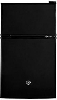 GE® 3.1 Cu. Ft. Double-Door Compact Refrigerator-Black