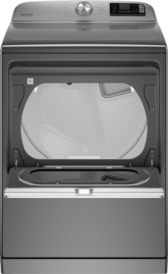 Maytag® 7.4 Cu. Ft. Metallic Slate Front Load Electric Dryer-2