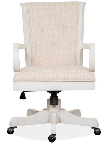 Antique white best sale office chair