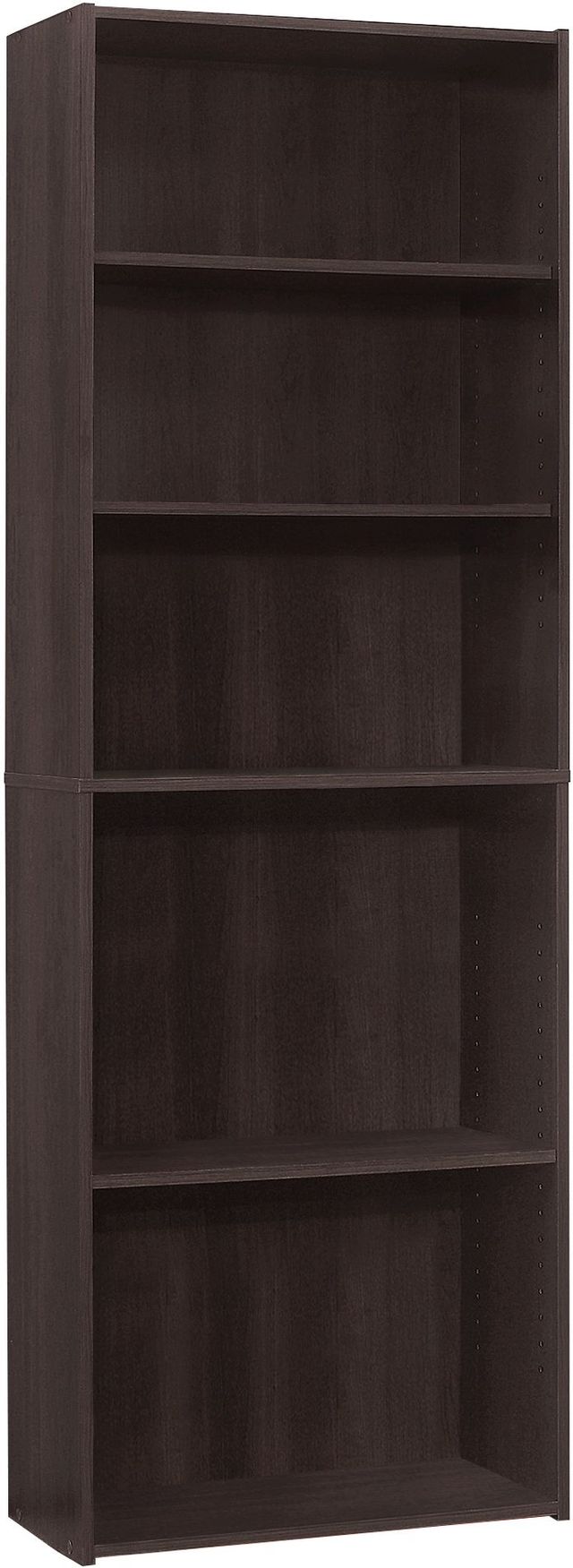 Monarch Specialties Inc. 72"H Espresso 5 Shelves Bookcase