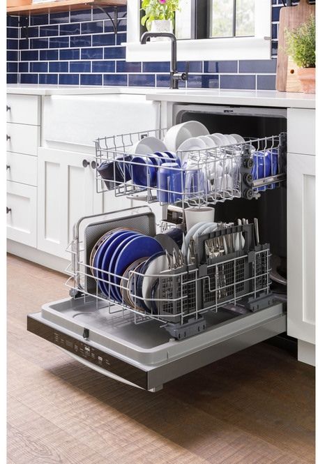 GE® 24" White Built In Dishwasher 8