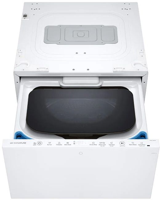 LG Signature SideKick™ 0.7 Cu. Ft. White Pedestal Washer-2