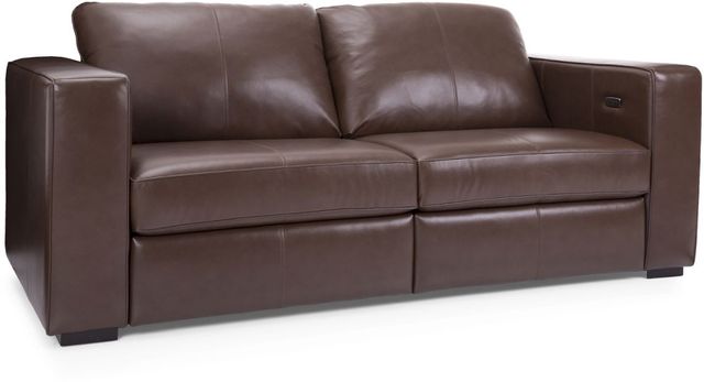 Canapé inclinable motorisé 3900 en cuir brun Decor-Rest® 0