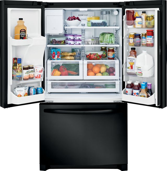 Frigidaire® 26.8 Cu. Ft. Ebony Black French Door Refrigerator 2