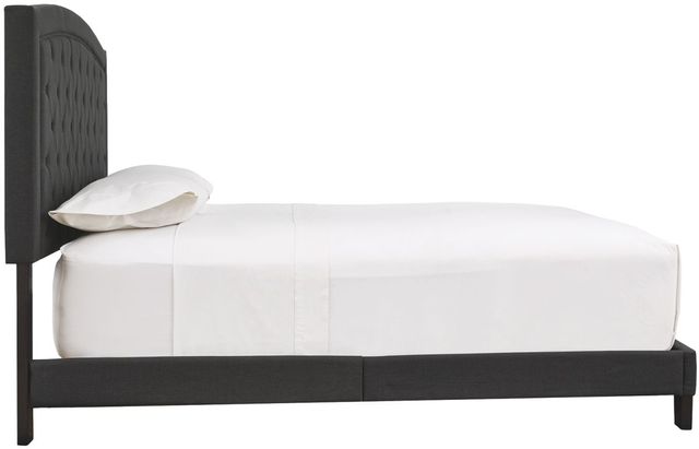 Signature Design by Ashley® Adelloni Charcoal Queen Upholstered Bed 2