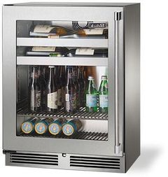 Perlick® Signature Series Sottile 3.1 Cu. Ft. Stainless Steel Outdoor Beverage Center