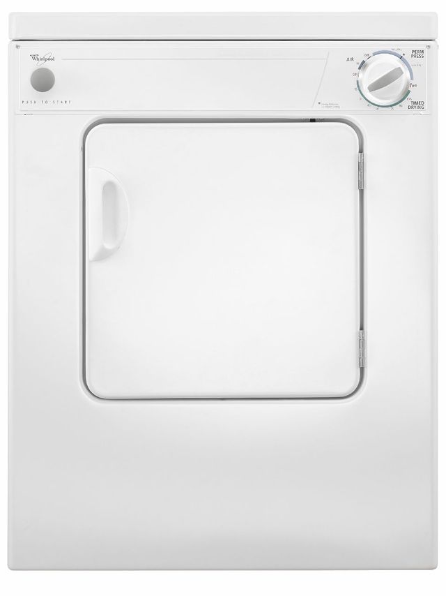 Whirlpool® Compact Front Load Electric Dryer-White 0