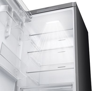 Samsung 12.0 Cu. Ft. Bespoke Grey Glass Bottom Freezer Refrigerator with Customizable Colors and Flexible Design 7