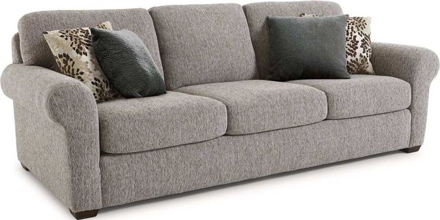 Flexsteel® Randall Light Gray Three-Cushion Sofa