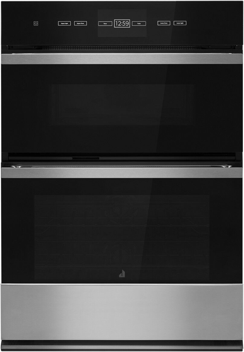 JennAir® NOIR™ 30" Floating Glass Black Electric Built In Oven/Micro Combo
