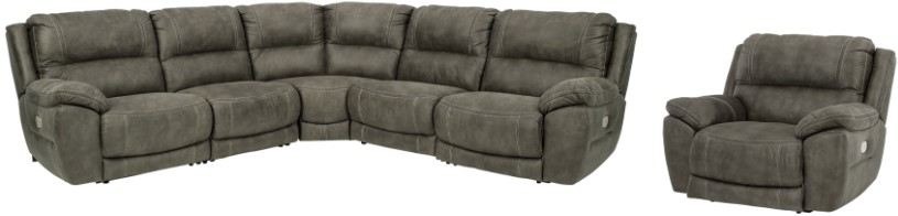 Signature Design by Ashley® Cranedall 2-Piece Quarry Living Room Set with Power Reclining Sectional